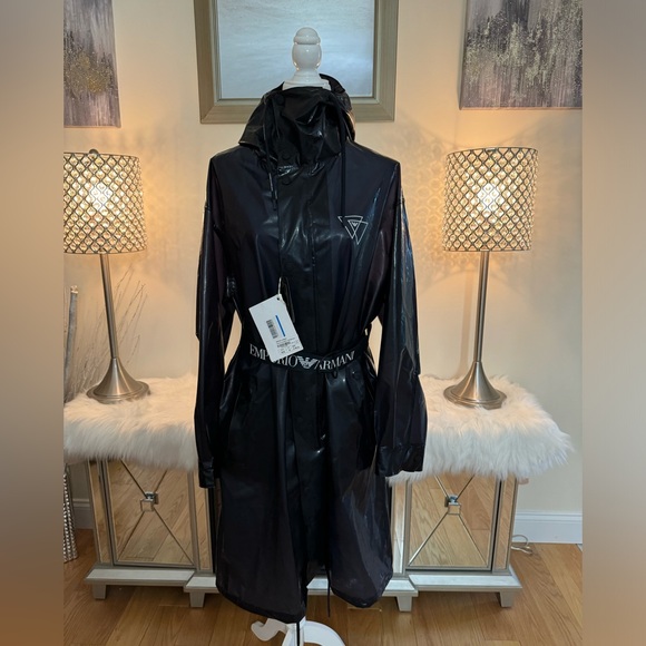 Emporio Armani Other - Authentic MENS Emporio Armani trench rain jacket & Belt Sz IT 48 Retail $1895